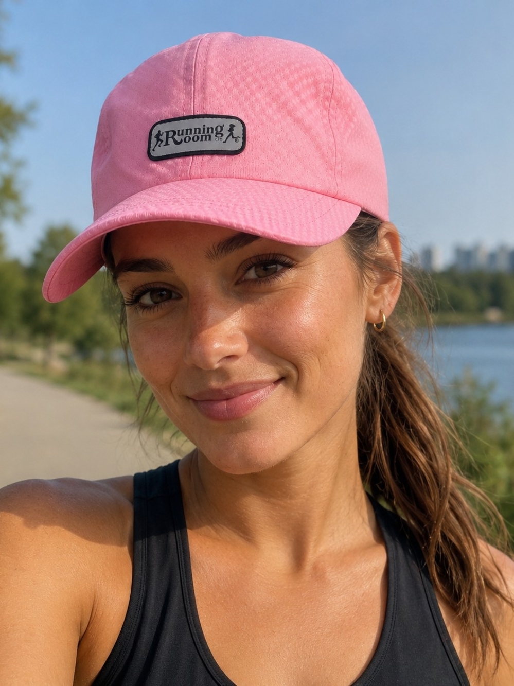 Running Room Pink Women's Athletic Baseball Cap